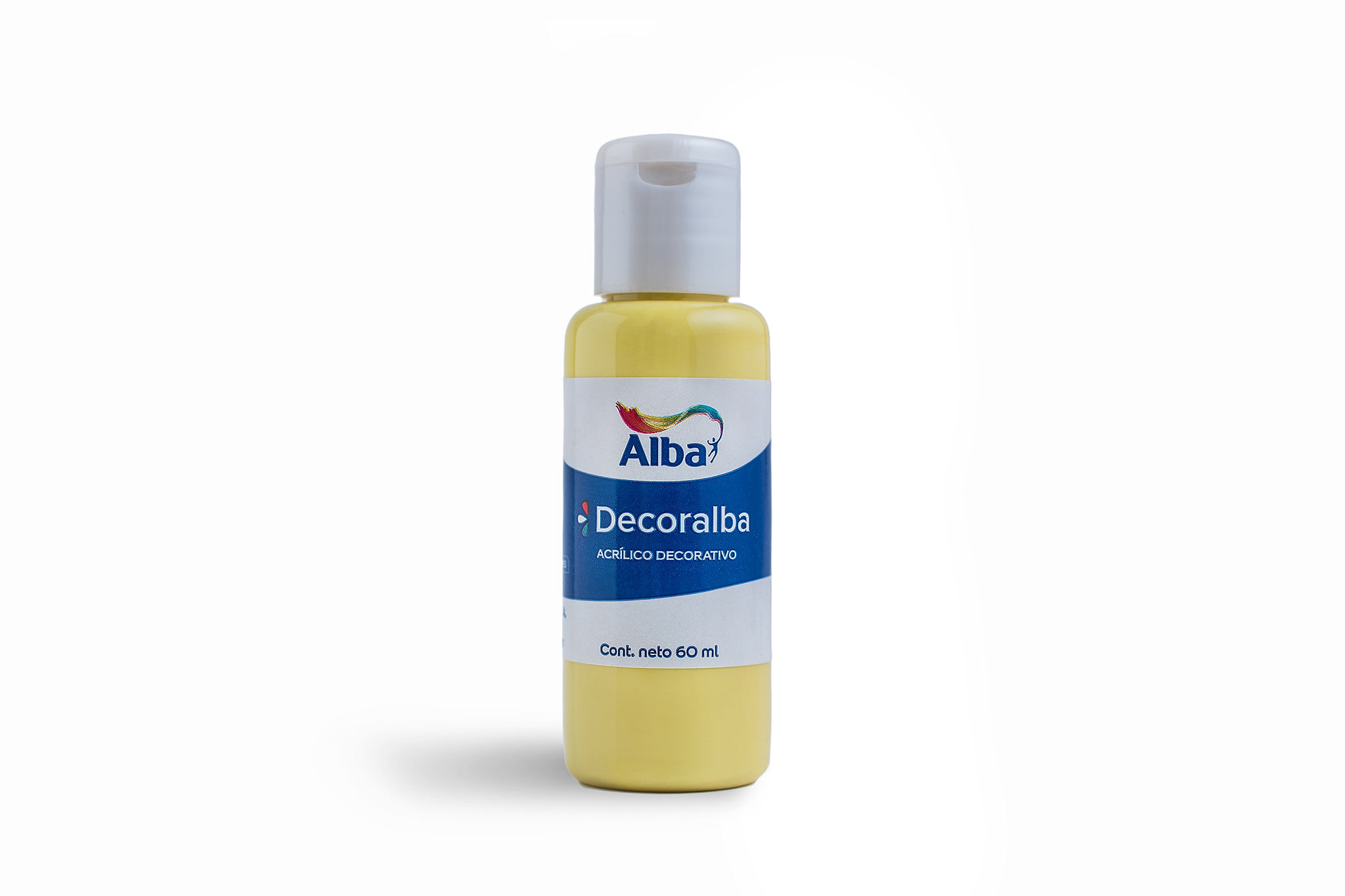 Acrilico decorativo alba 60cc amarillo limon 472 - 60ML - Alba Artística